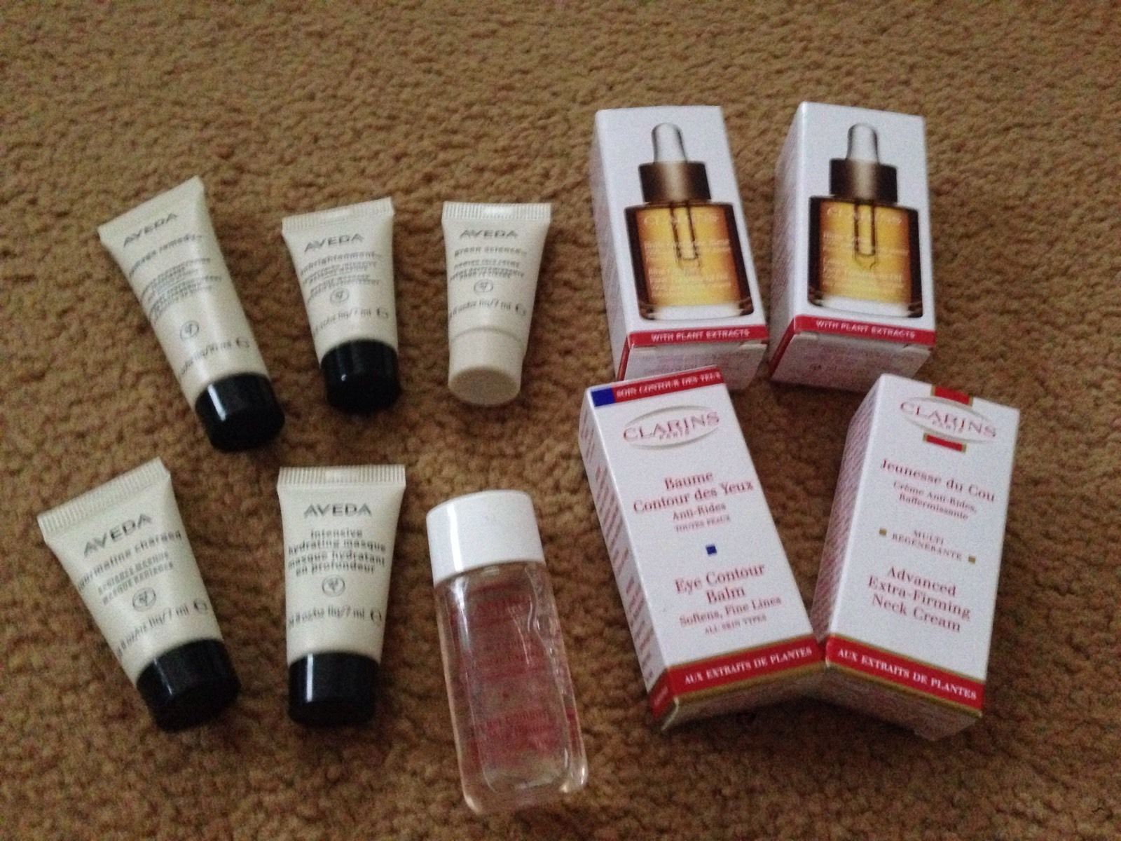 Clarins-Aveda-Samples