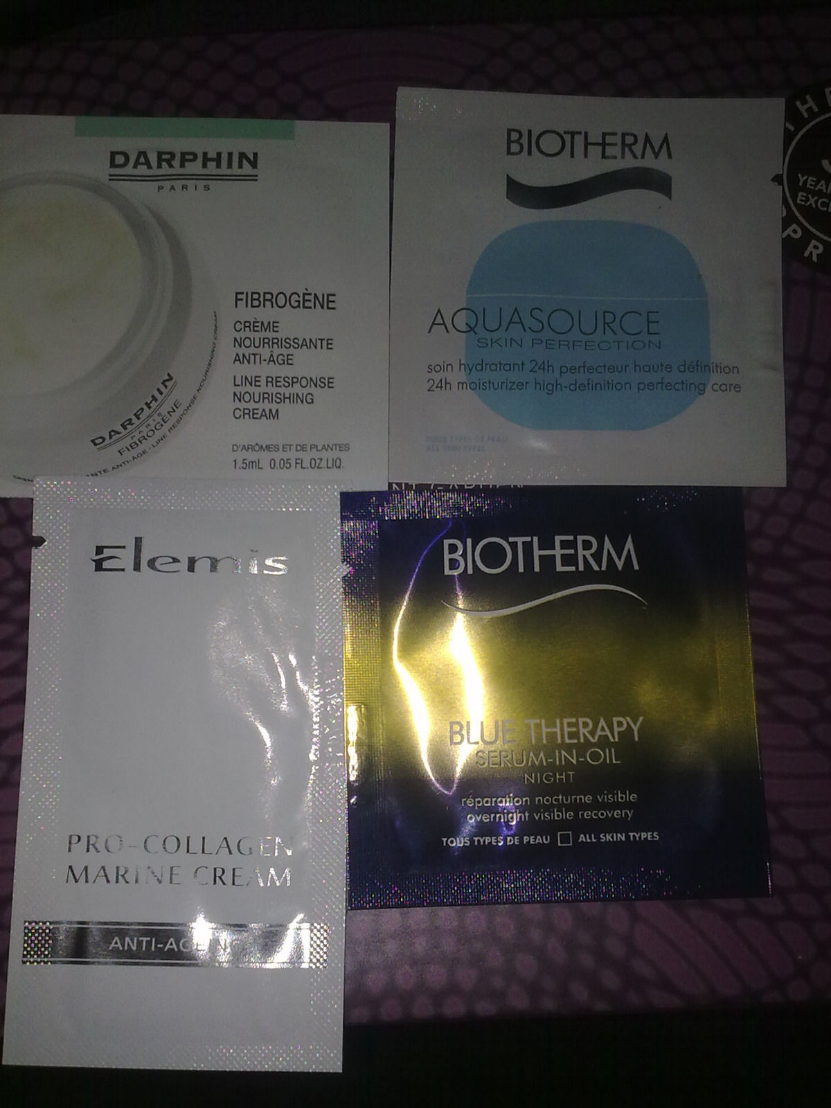 Elemis-Pro-Collagen-Darphin-Biotherm-samples