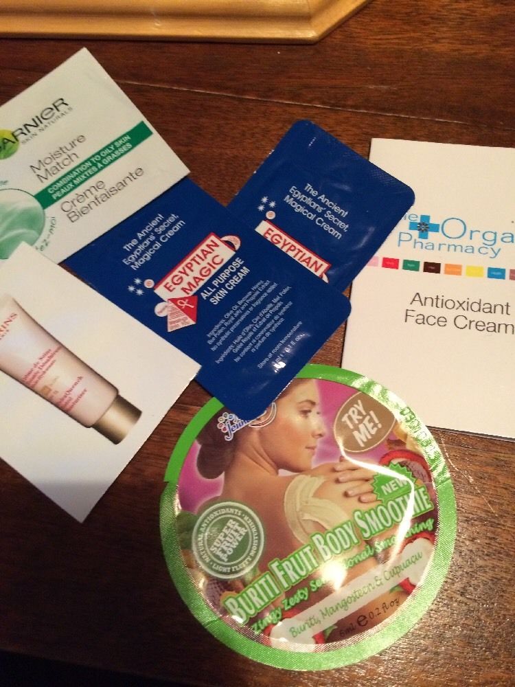 Garnier-Clarins-Egyptian-Magic-samples