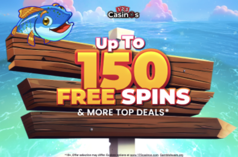 Up to 150 free spins and more casino deals from 123 Casinos